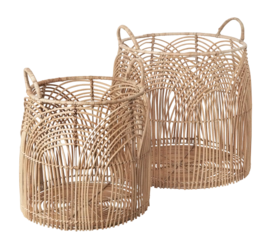 Opbergmand Cozy Baskets Natural 45 cm (Set van 3)