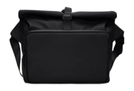 Schultertasche RAINS Rolltop Commuter Bag Unisex Black