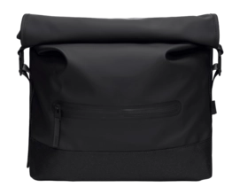Schoudertas RAINS Unisex Trail Rolltop Messenger Bag Black