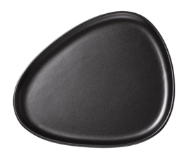 Assiette Lind DNA Stoneware Dinner Plate Black