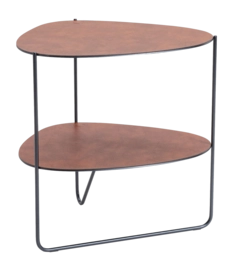 Bijzettafel Lind DNA Curve Coffee Table Double Bull Cognac