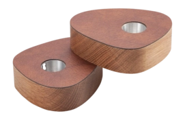 Kaarshouder Lind DNA Curve Bull Cognac (Set van 2)