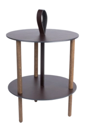 Bijzettafel Lind DNA Strap Table S Bull Brown/Oak Smoked