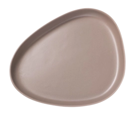Assiette Lind DNA Stoneware Platter Plate Warm Grey