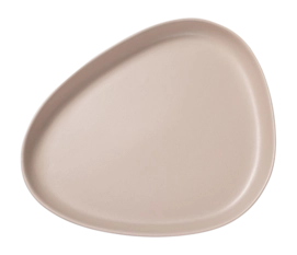 Assiette Lind DNA Stoneware Platter Plate Sand