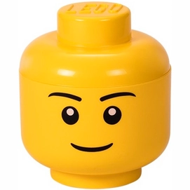 Opbergbox LEGO Hoofd Boy Klein Geel