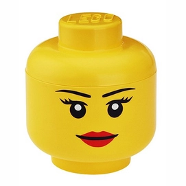 Opbergbox LEGO Hoofd Girl Groot Geel