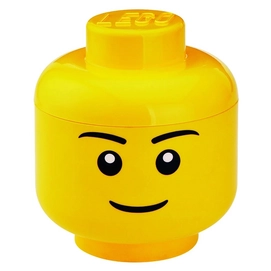Opbergbox LEGO Hoofd Boy Groot Geel