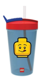 Gobelet Lego Avec Paille Iconic Classic Bright Blue 500 ml