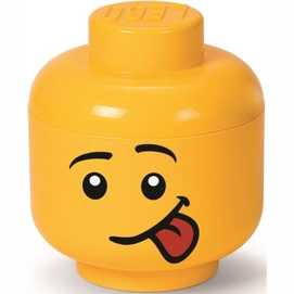 Opbergbox LEGO Hoofd Silly Klein Geel