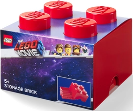 Boîte de Rangement LEGO Brick 4 Movie 2 Rouge