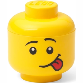 Opbergbox LEGO Hoofd Silly Mini Geel