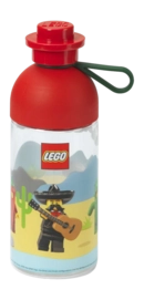 Drinkfles Lego Hydratation Mexico Bright Red Transparent 0.5L