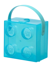Opbergbox Lego Met Handvat Translucent Light Blue