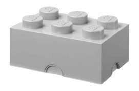 Opbergbox Lego Brick 6 Medium Stone Grey
