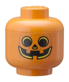 Storage Container Lego Storage Head Mini Pumpkin Bright Orange