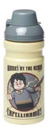 Trinkflasche Lego Harry Potter Hogwarts Brick Yellow 390 ml