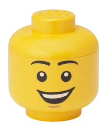 Opbergbox Lego Storage Head Mini Happy Boy Bright Yellow