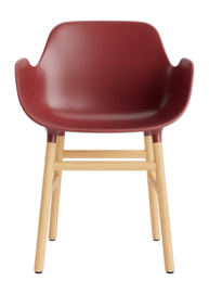 Stoel Normann Copenhagen Form Armchair Oak Red