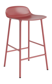 Barstoel Normann Copenhagen Form Barstool 65 cm Steel Red