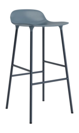 Barstoel Normann Copenhagen Form Barstool 75 cm Steel Blue