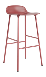 Barstoel Normann Copenhagen Form Barstool 75 cm Steel Red