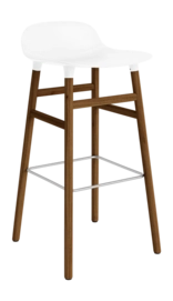 Barstoel Normann Copenhagen Form Barstool 75 cm Walnut White