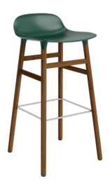 Barstoel Normann Copenhagen Form Barstool 75 cm Walnut Green