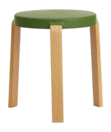Kruk Normann Copenhagen Tap Stool Oak Olive
