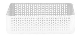 Spülkorb Normann Copenhagen Nic Nac White 22,5 x 22,5 x 6 cm