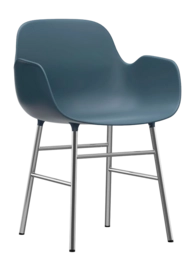 Stoel Normann Copenhagen Form Armchair Chrome Blue