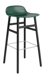 Barstoel Normann Copenhagen Form Barstool 75 cm Black Oak Green