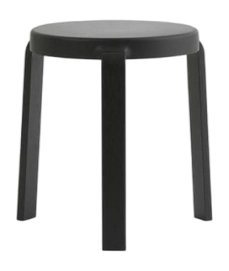Kruk Normann Copenhagen Tap Stool Black Black