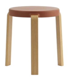 Kruk Normann Copenhagen Tap Stool Oak Caramel