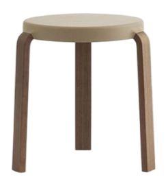 Kruk Normann Copenhagen Tap Stool Walnut Sand