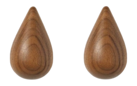 Haakje Normann Copenhagen Dropit Walnut 9,3 cm
