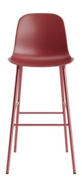Barstoel Normann Copenhagen Form Bar Chair 75 cm Steel Red
