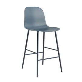 Barstoel Normann Copenhagen Form Bar Chair 65 cm Steel Blue
