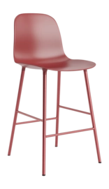 Barstoel Normann Copenhagen Form Bar Chair 65 cm Steel Red