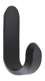 Handtuchhaken Normann Copenhagen Curve Mini Haken Matt Black (2-teilig)
