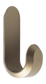 Handtuchhaken Normann Copenhagen Curve Mini Haken Matt Gold (2er-Set)