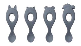 Voedingslepel Liewood Liva Wave Blue (Set van 4)