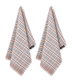 Tea Towel Humdakin Organic Checkered Race (Set of 2) '25