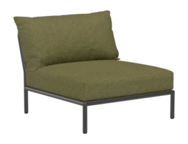Loungeset Houe Level 2 Chair Frame Dark Grey Cushion Leaf