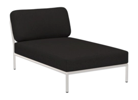 Loungeset Houe Level Chaiselong Frame Muted White Cushion Char