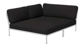 Loungeset Houe Level Cozy Corner Left Frame Muted White Cushion Char