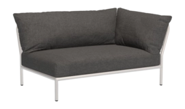 Loungeset Houe Level 2 Corner Right Frame Muted White Cushion Dark Grey