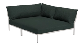 Loungeset Houe Level 2 Cozy Corner Right Frame Muted White Cushion Alpine
