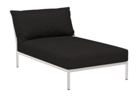 Loungeset Houe Level 2 Chaiselong Frame Muted White Cushion Char