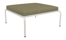 Voetenbank Houe Avon Ottoman Frame Muted White Cushion Leaf